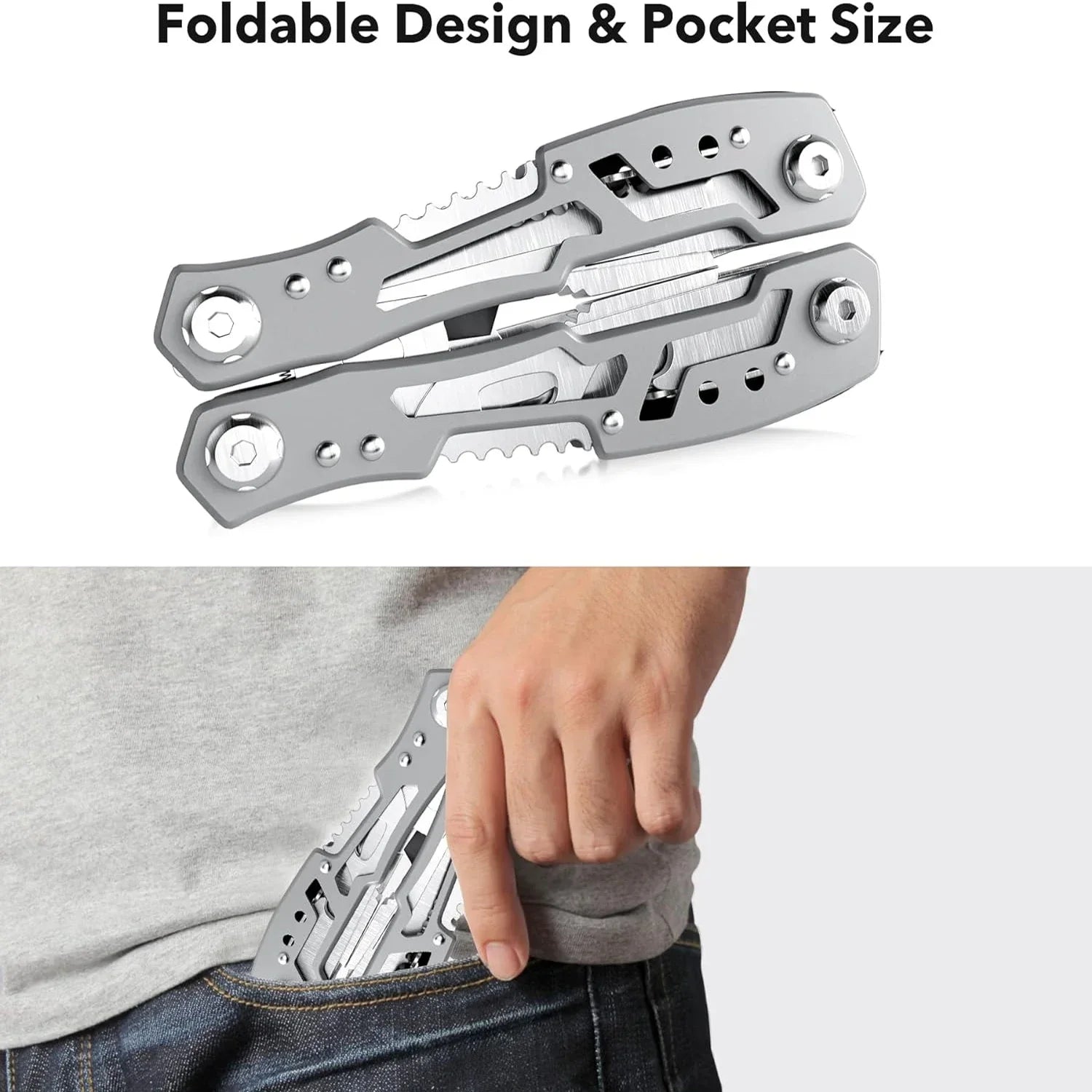 Hand Diy Multi Tools Multi - tool Folding Knives Scissor Cutters EDC Survival Gear Manual Pliers Fishing Outdoor Survival Camping - FushionX Techflex