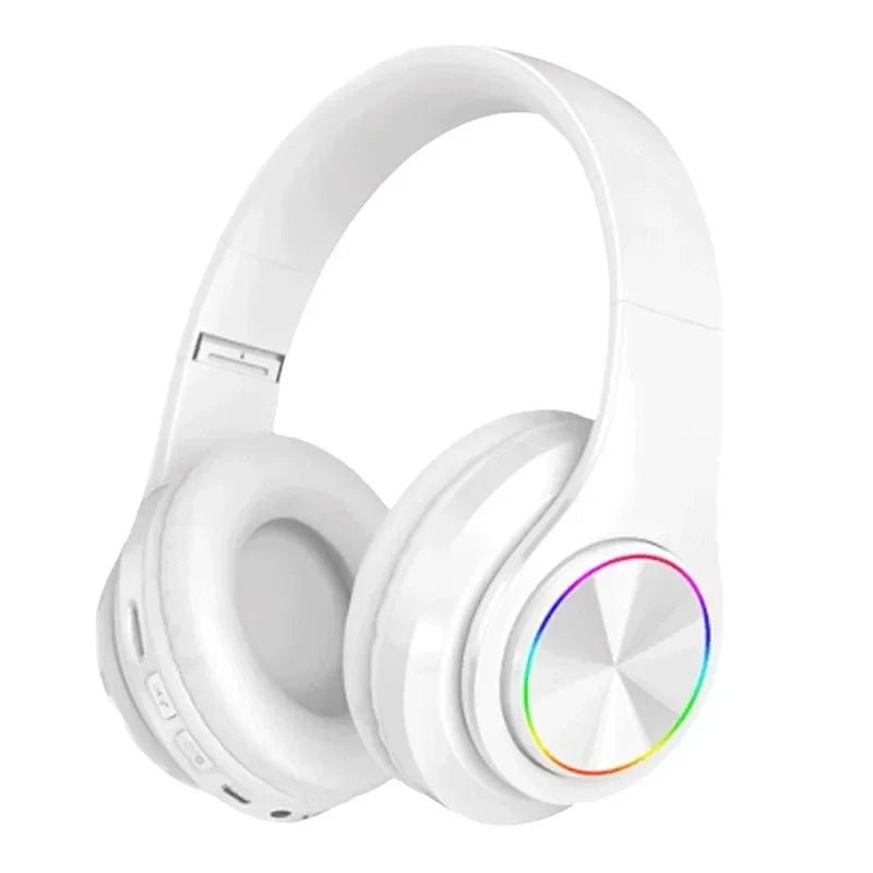 Headsets Gamer Headphones Blutooth Surround Sound Stereo Wireless Earphone USB With MicroPhone Colourful Light PC Laptop Headset - FushionX Techflex