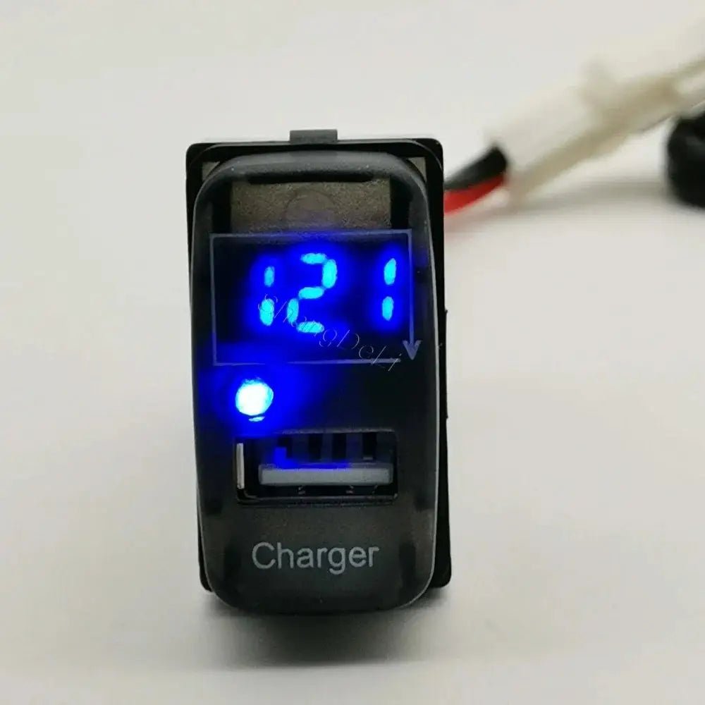 Modified Car Fast Charger USB Port Phone Charger Socket Interface Adapter - FushionX Techflex