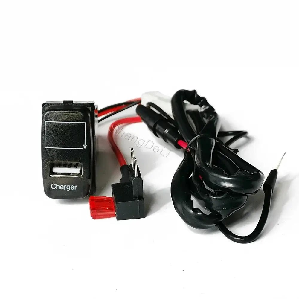 Modified Car Fast Charger USB Port Phone Charger Socket Interface Adapter - FushionX Techflex