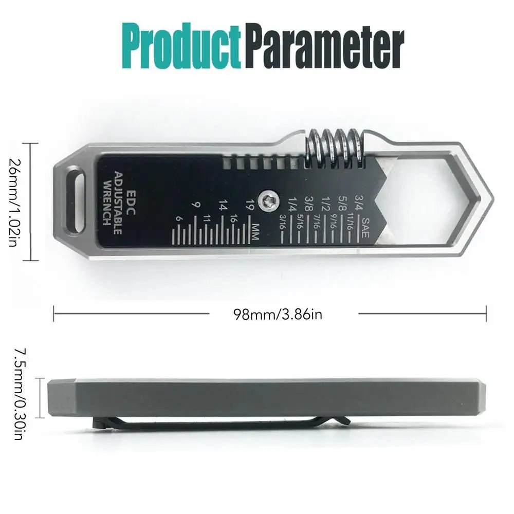 Multitool Pocket Tools Portable Multi Wrench Ergonomic Design Space - Saving Pocket Tools For Outdoor Explorers Enthusiasts - FushionX Techflex