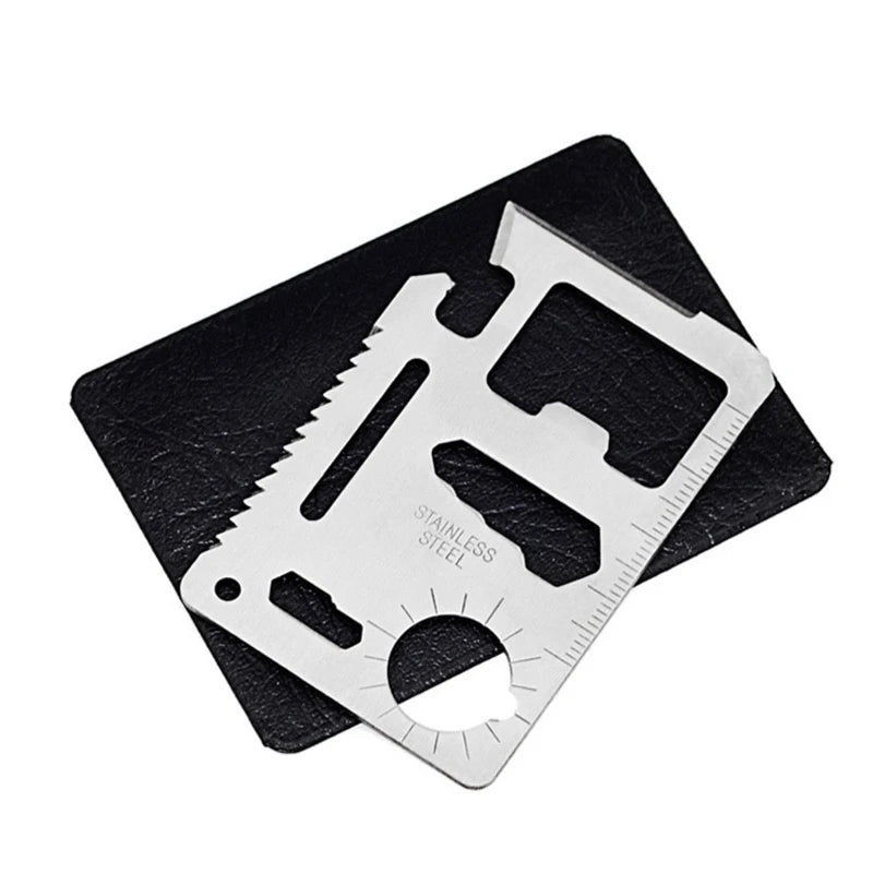 Pocket Tool Multifunction Credit Edc Outdoor Bottle Survive Gear Card Multi Multipurpose Gadget Camping Opener Wallet Kit - FushionX Techflex