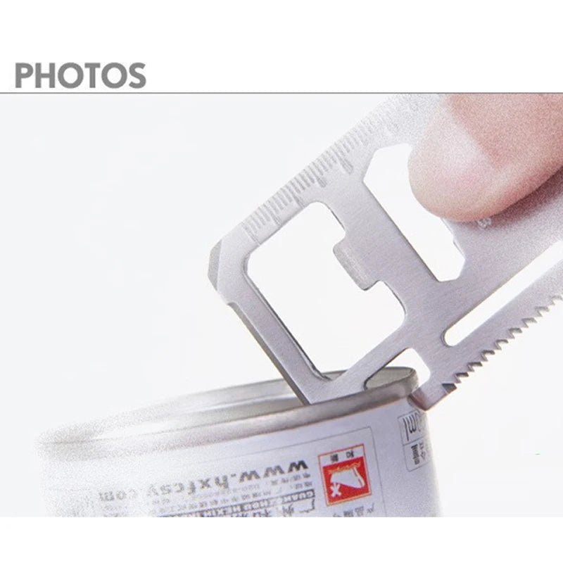 Pocket Tool Multifunction Credit Edc Outdoor Bottle Survive Gear Card Multi Multipurpose Gadget Camping Opener Wallet Kit - FushionX Techflex