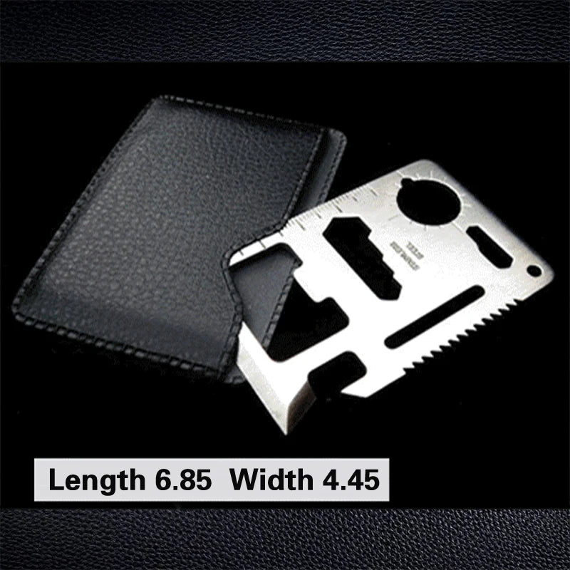 Pocket Tool Multifunction Credit Edc Outdoor Bottle Survive Gear Card Multi Multipurpose Gadget Camping Opener Wallet Kit - FushionX Techflex