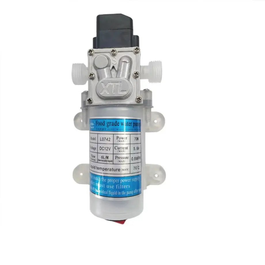 power adaptor included Self - priming Booster Pump food grade Diaphragm Water Pump - FushionX Techflex