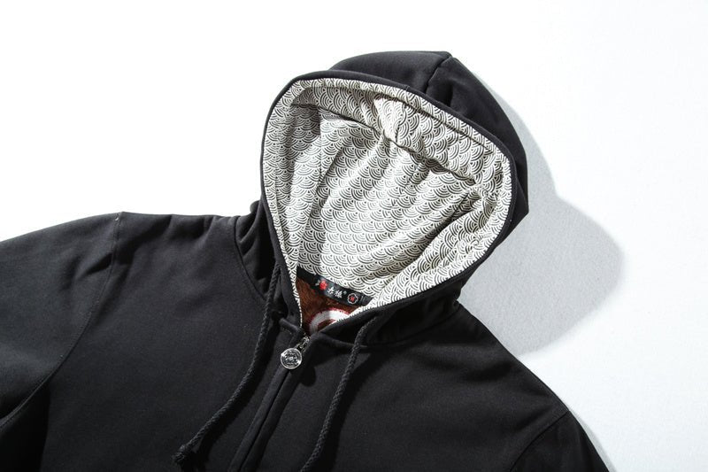 Red Embroidered Dragon Sweatshirt - FushionX Techflex