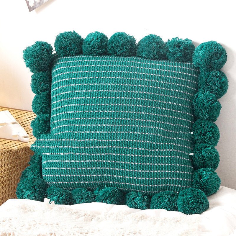 Throw Pillow Bed Sofa Cushion Waist Knitted Pillowcase - FushionX Techflex
