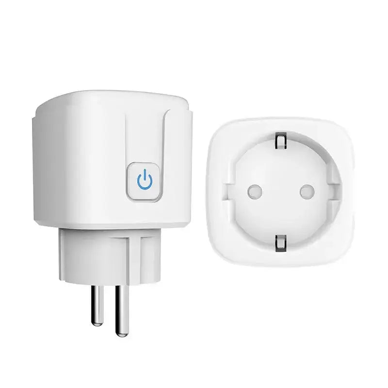 Tuya European Graffiti Wifi Smart Socket Mobile Phone Timing Remote Control 16A with Electricity - FushionX Techflex