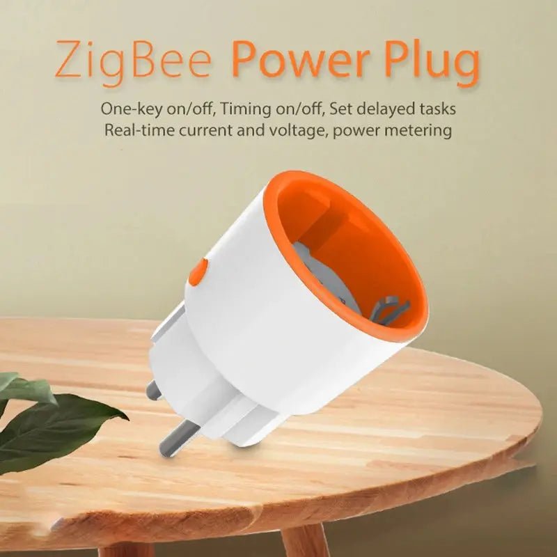 Tuya Smart Zigbee Power Plug EU 16A Socket Kwh Electricity Energy Monitor Singal Extender - FushionX Techflex