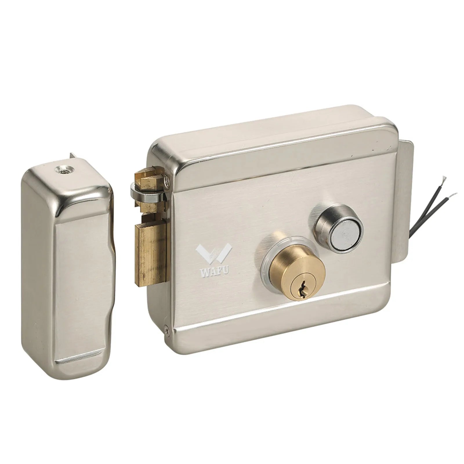 WAFU Smart Electric Gate Door Lock Secure Electric Metallic Lock Electronic Door Lock Door Access Control for Home Office - FushionX Techflex