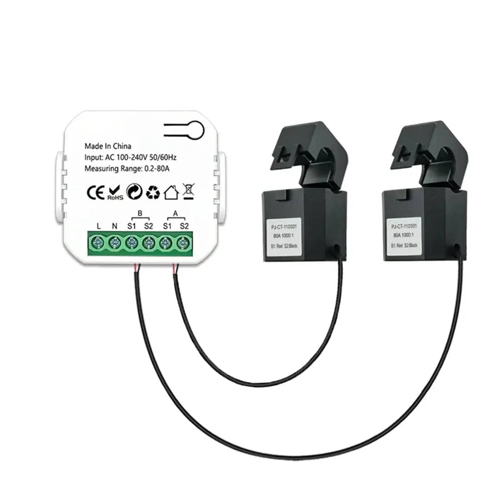 Xiaomi Tuya Smart Life Wifi Energy Meter With CT Clamp App Kwh Power Consumption Monitor - FushionX Techflex